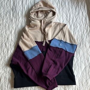 ALO Yoga Multicolor Hoodie - Tan, Blue, Purple, Black